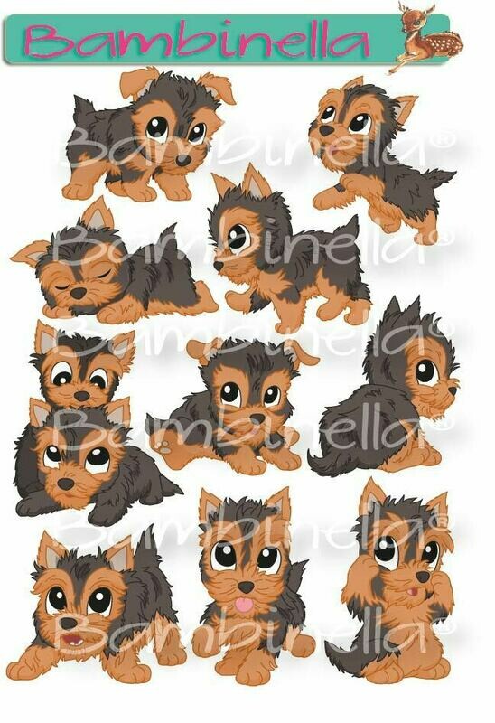 Stickerparade – Yorkshire Terrier - 10 Sticker Stickerparade – Yorkshire Terrier - 10 Sticker