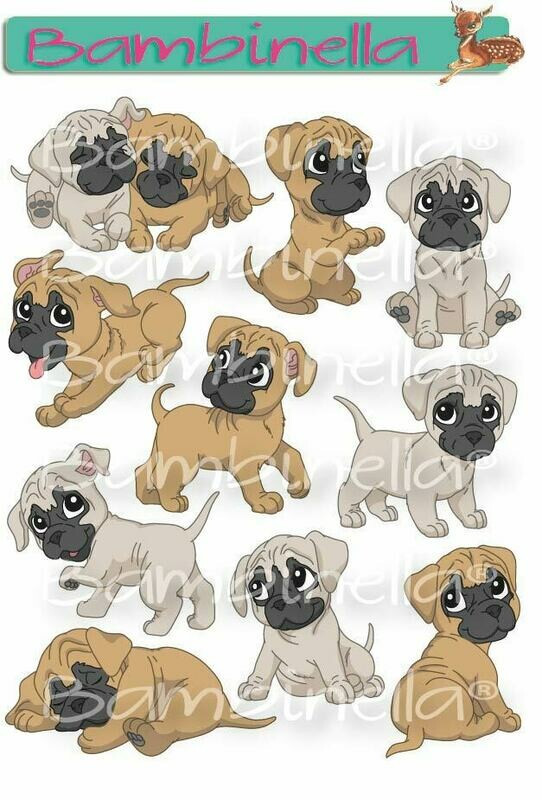 Stickerparade – Bullmastiff - 10 Sticker Stickerparade – Bullmastiff - 10 Sticker
