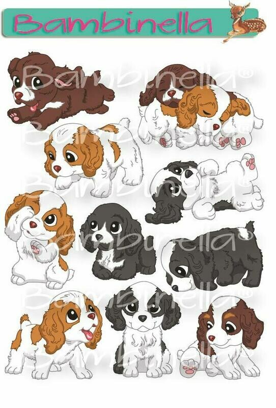 Stickerparade – Cocker Spaniel - 10 Sticker