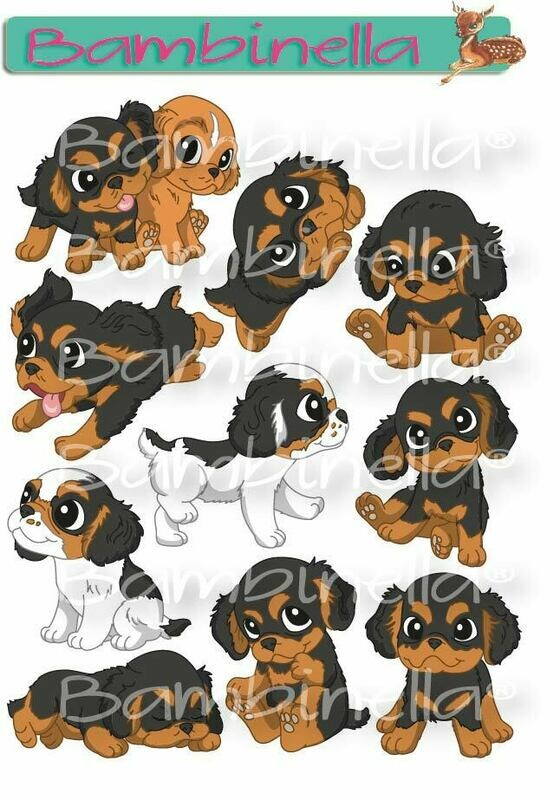 Stickerparade – King Charles Spaniel - 10 Sticker Stickerparade – King Charles Spaniel - 10 Sticker