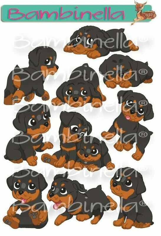 Stickerparade – Rottweiler - 10 Sticker Stickerparade – Rottweiler - 10 Sticker