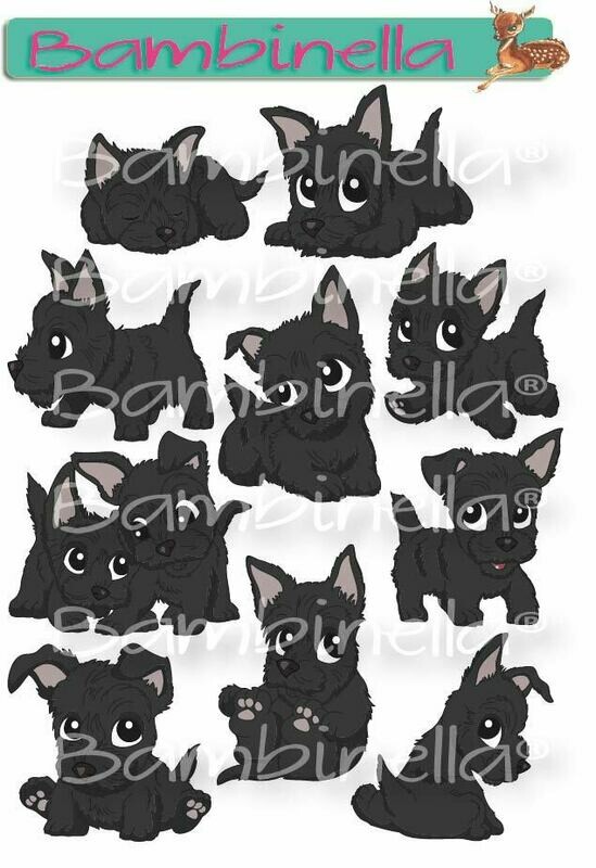 Stickerparade – Scottish Terrier - 10 Sticker Stickerparade – Scottish Terrier - 10 Sticker