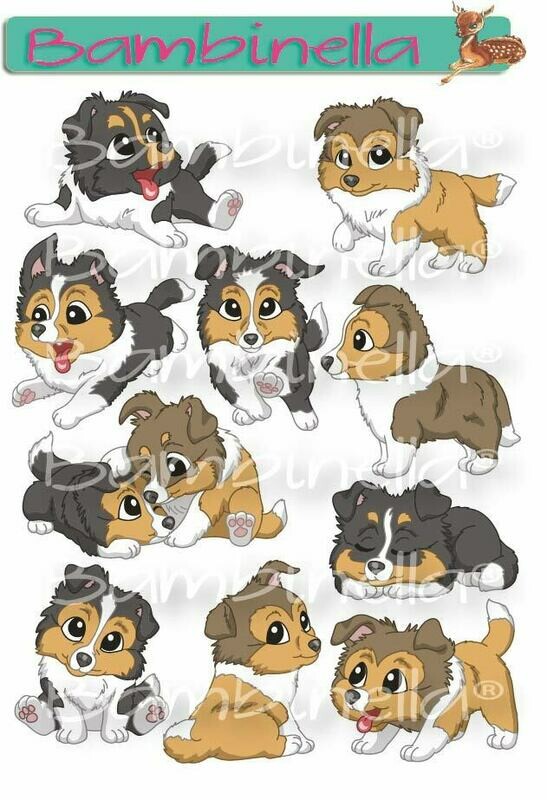 Stickerparade –Shetland Sheepdog - 10 Sticker Stickerparade –Shetland Sheepdog - 10 Sticker