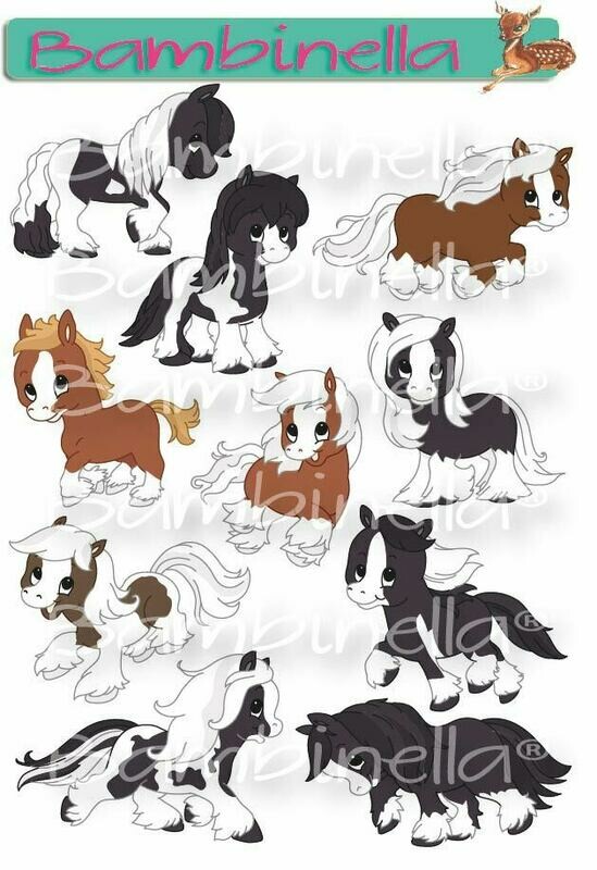 Stickerparade – Pferd Gypsy Pferd- 10 Sticker Stickerparade – Pferd Gypsy Pferd- 10 Sticker