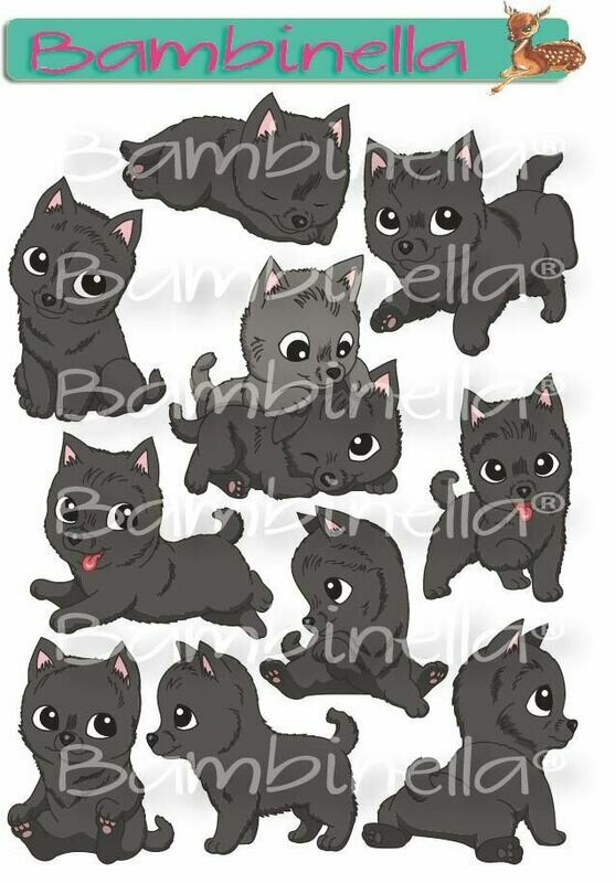 Stickerparade – Schipperke - 10 Sticker Stickerparade – Schipperke - 10 Sticker