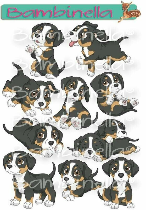 Stickerparade – Entlebucher Sennenhund - 10 Sticker Stickerparade – Entlebucher Sennenhund - 10 Sticker