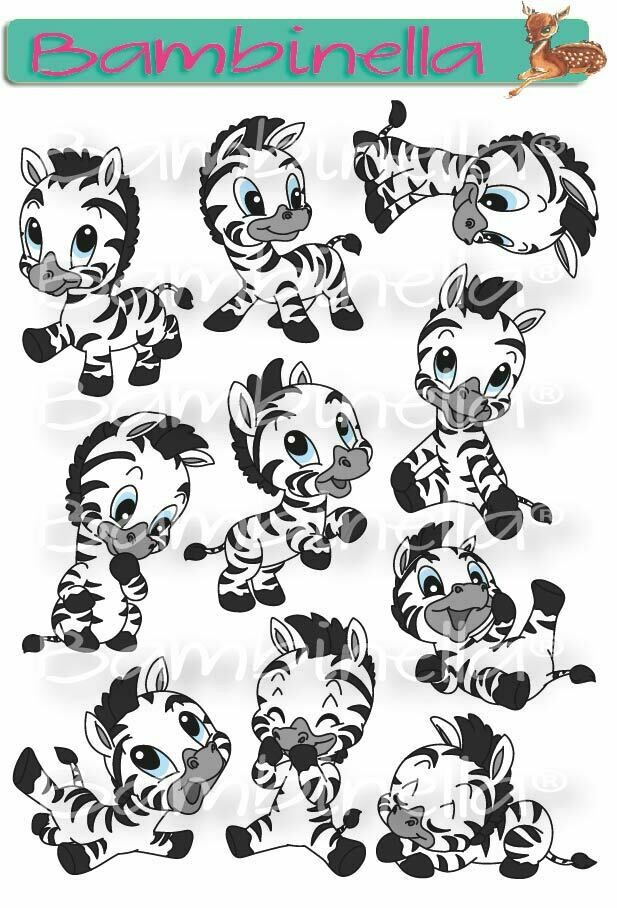 Stickerparade – Zebra - 10 Sticker