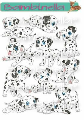Stickerparade – Dalmatiner - 10 Sticker