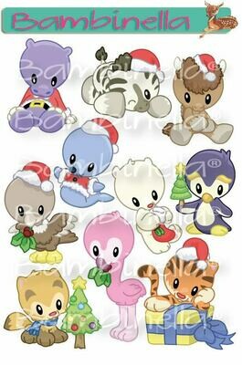 Stickerparade – Weihnachtstiere - 10 Sticker Stickerparade – Weihnachtstiere - 10 Sticker