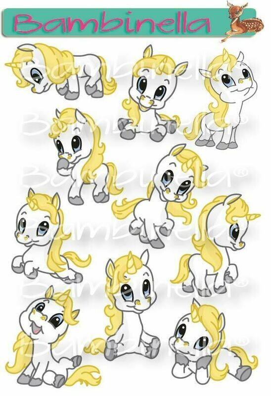 Stickerparade – Einhorn - 10 Sticker Stickerparade – Einhorn - 10 Sticker