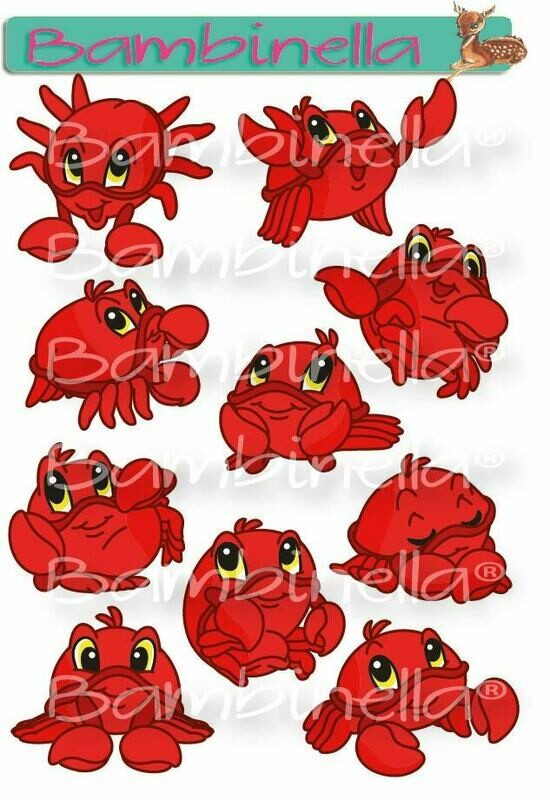 Stickerparade – Krabbe - 10 Sticker Stickerparade – Krabbe - 10 Sticker