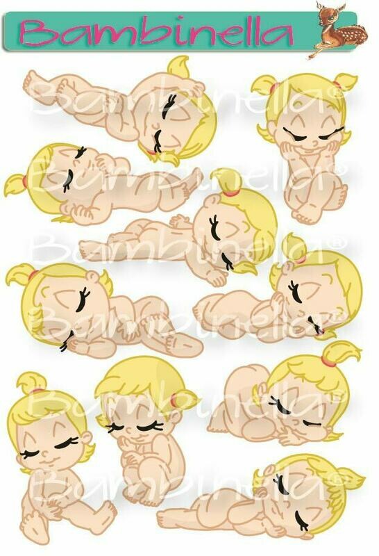 Stickerparade – Mädchen schlafend - 10 Sticker Stickerparade – Mädchen schlafend - 10 Sticker
