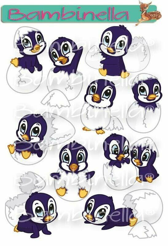 Stickerparade – Pinguin aus dem Ei - 10 Sticker Stickerparade – Pinguin aus dem Ei - 10 Sticker