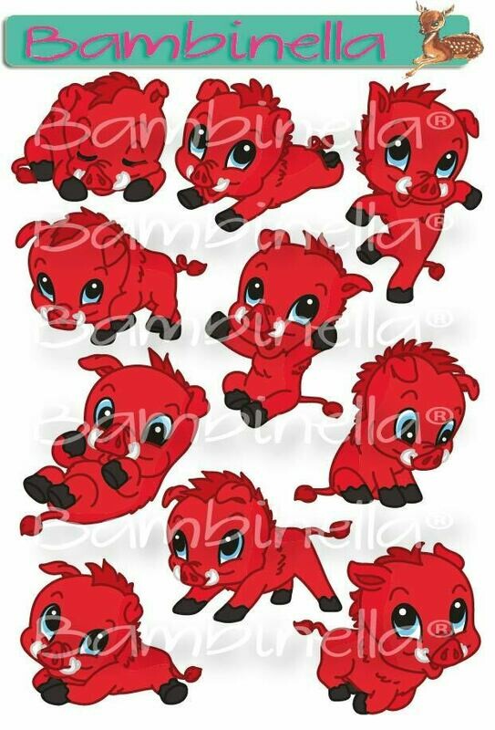 Stickerparade – Wildschwein - 10 Sticker Stickerparade – Wildschwein - 10 Sticker