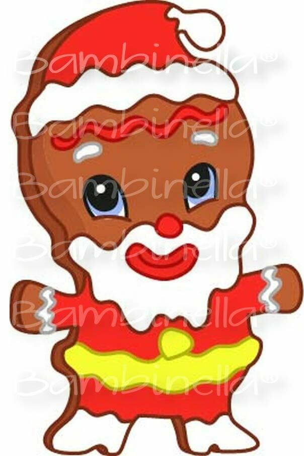 Bügelbild  Velour/Flock Bügelapplikation: Lebkuchen Weihnachten