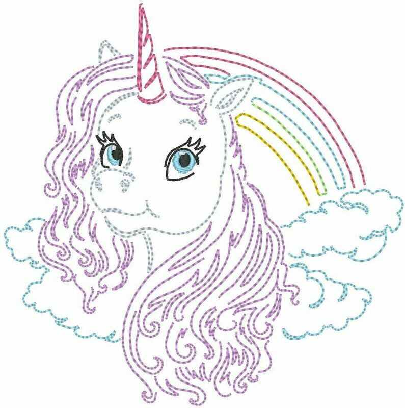 Stickdatei - Einhorn 10 x 10