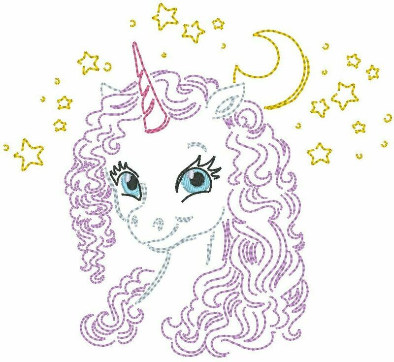 Stickdatei - Einhorn 13x18