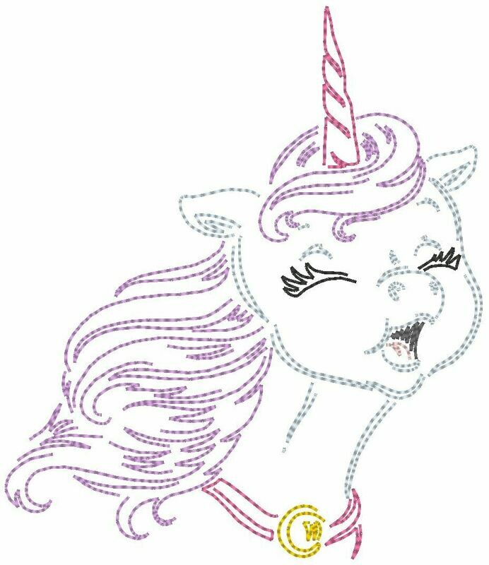 Stickdatei - Einhorn 10 x 10