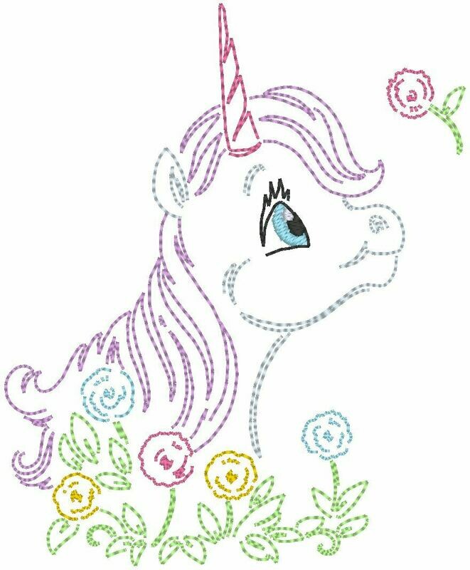 Stickdatei - Einhorn 10 x 10