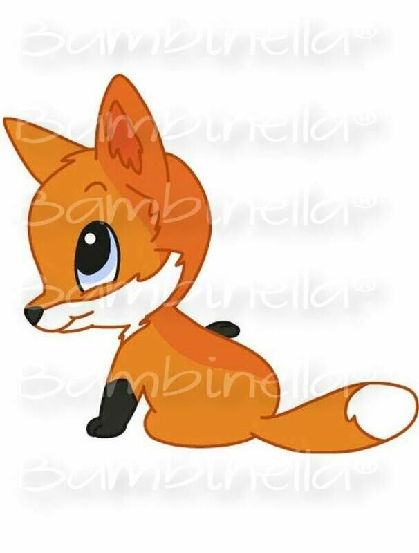 Bügelbild Velour/Flock Bügelapplikation: Fuchs Bügelbild Velour/Flock Bügelapplikation: Fuchs