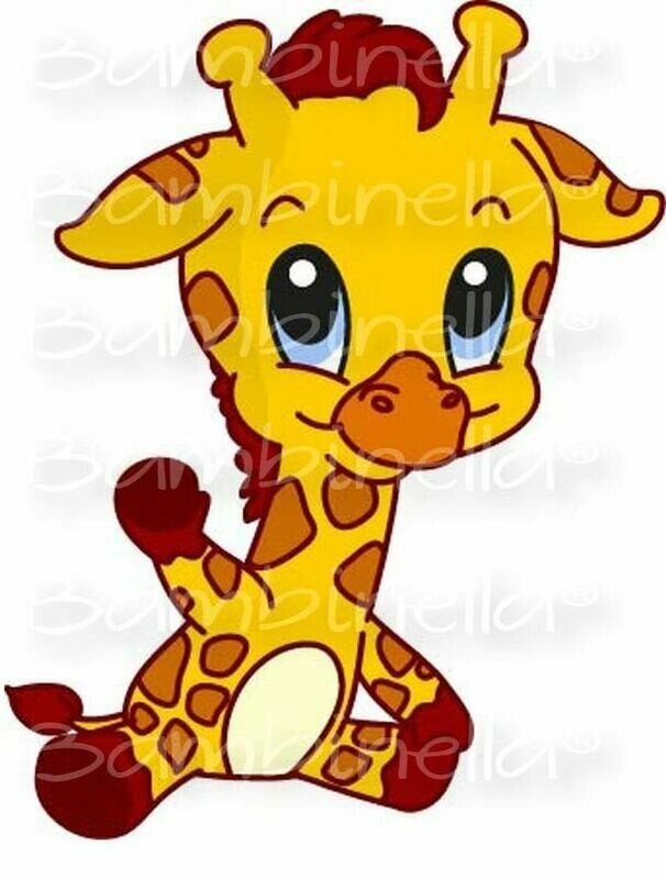 Bügelbild Velour/Flock Bügelapplikation: Giraffe Bügelbild Velour/Flock Bügelapplikation: Giraffe