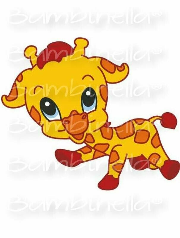 Bügelbild Velour/Flock Bügelapplikation: Giraffe Bügelbild Velour/Flock Bügelapplikation: Giraffe