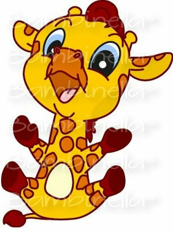 Bügelbild Velour/Flock Bügelapplikation: Giraffe Bügelbild Velour/Flock Bügelapplikation: Giraffe