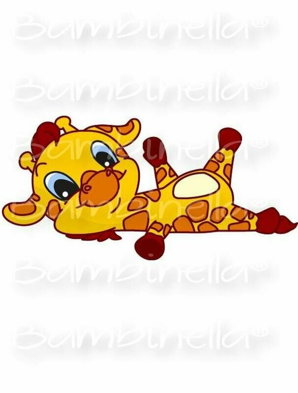 Bügelbild Velour/Flock Bügelapplikation: Giraffe Bügelbild Velour/Flock Bügelapplikation: Giraffe