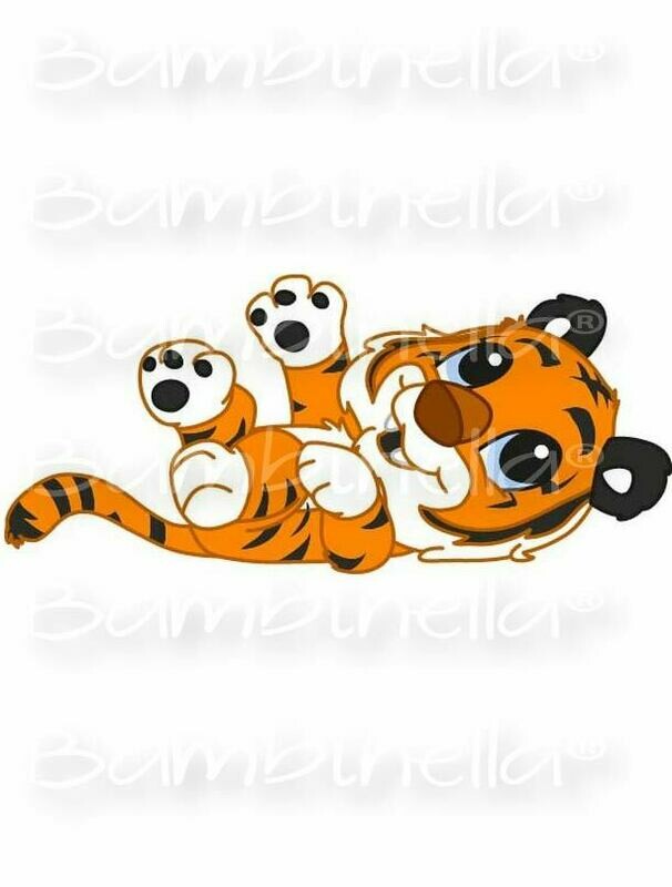 Bügelbild Velour/Flock Bügelapplikation: Tiger Bügelbild Velour/Flock Bügelapplikation: Tiger