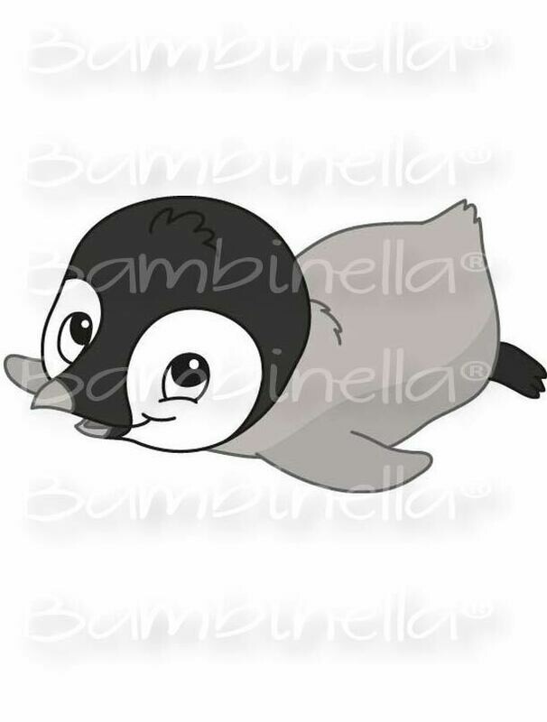 Bügelbild Velour/Flock Bügelapplikation: Pinguin Bügelbild Velour/Flock Bügelapplikation: Pinguin