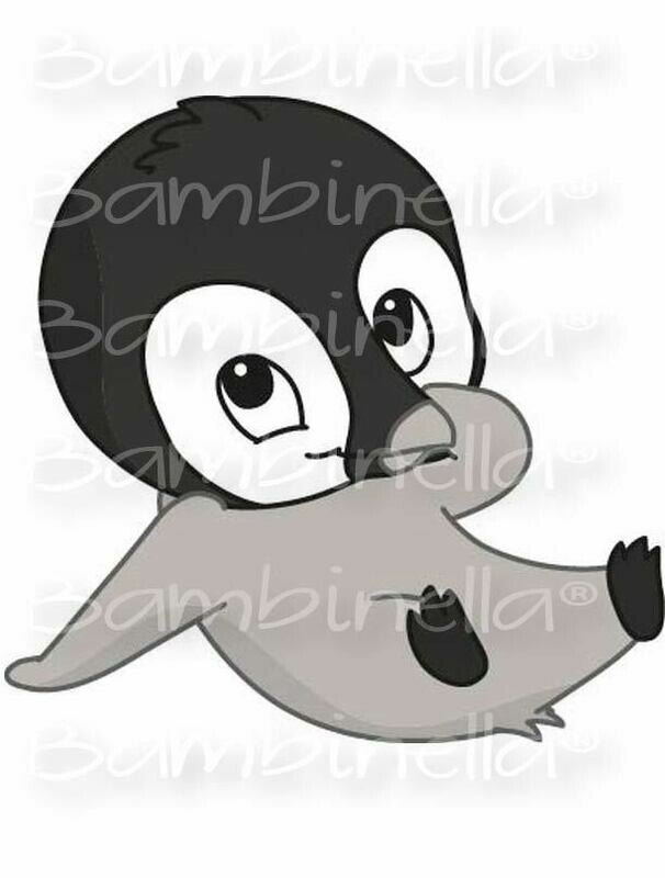 Bügelbild Velour/Flock Bügelapplikation: Pinguin Bügelbild Velour/Flock Bügelapplikation: Pinguin