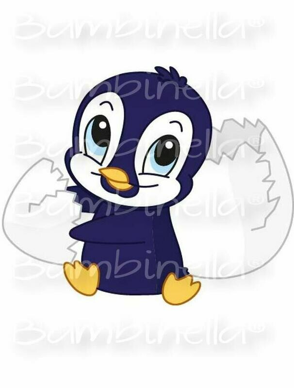 Bügelbild Velour/Flock Bügelapplikation: Pinguin Bügelbild Velour/Flock Bügelapplikation: Pinguin