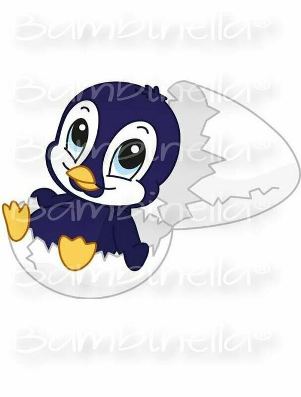 Bügelbild Velour/Flock Bügelapplikation: Pinguin Bügelbild Velour/Flock Bügelapplikation: Pinguin