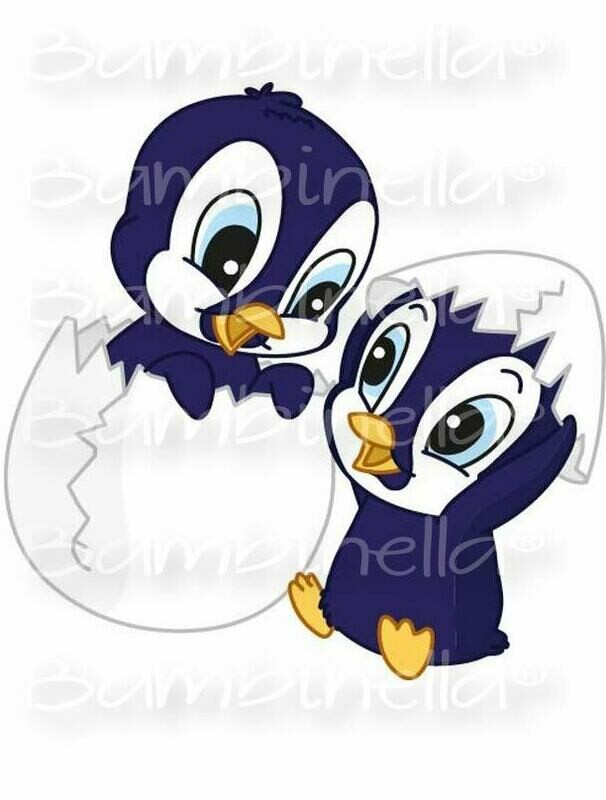 Bügelbild Velour/Flock Bügelapplikation: Pinguin Bügelbild Velour/Flock Bügelapplikation: Pinguin