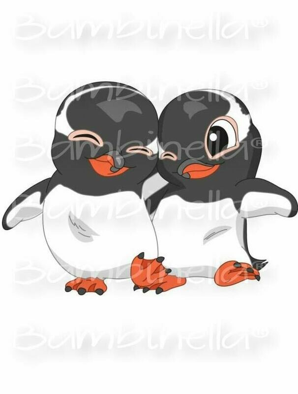 Bügelbild Velour/Flock Bügelapplikation: Pinguin Eselspinguin Bügelbild Velour/Flock Bügelapplikation: Pinguin Eselspinguin