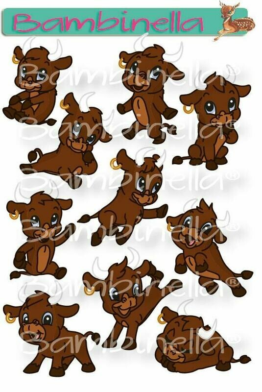 Stickerparade – Bullen - 10 Sticker Stickerparade – Bullen - 10 Sticker