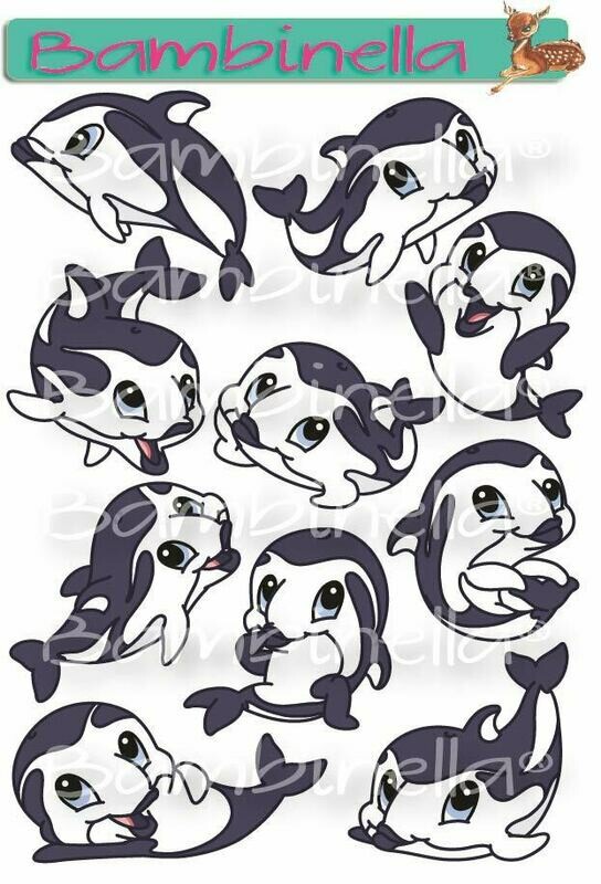Stickerparade – Delfin - 10 Sticker Stickerparade – Delfin - 10 Sticker