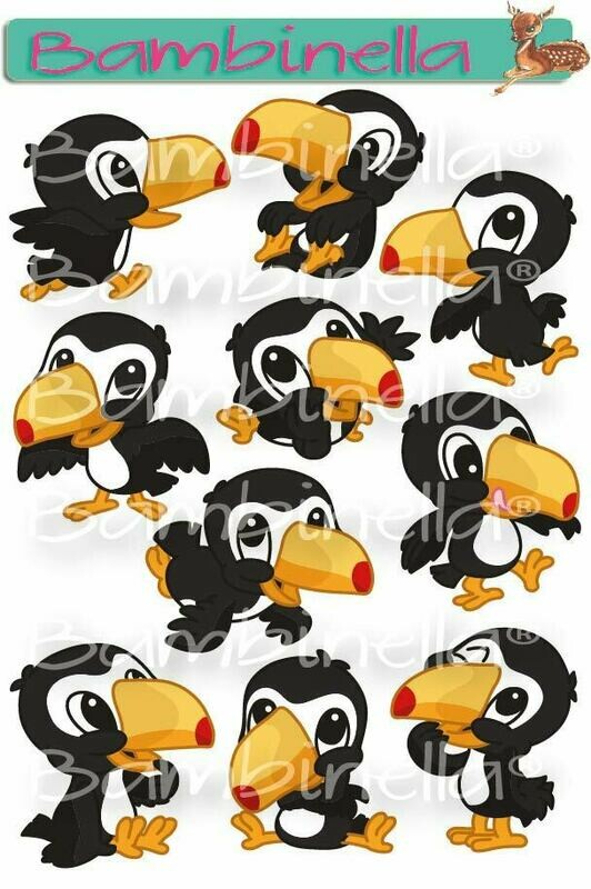 Stickerparade – Tukan - 10 Sticker Stickerparade – Tukan - 10 Sticker
