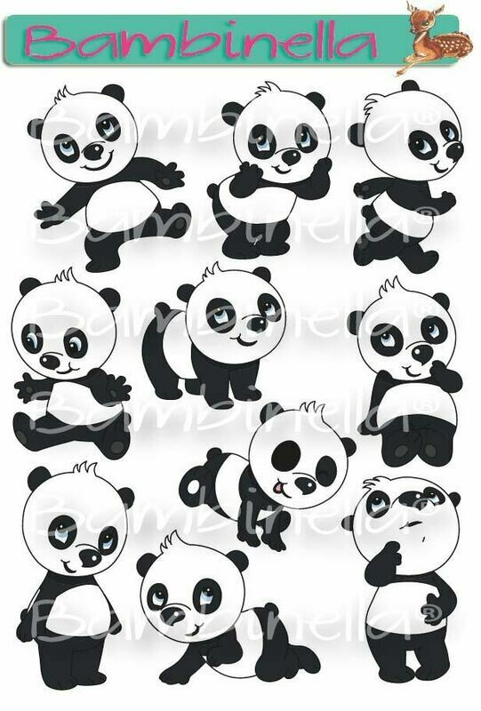 Stickerparade – Panda  - 10 Sticker