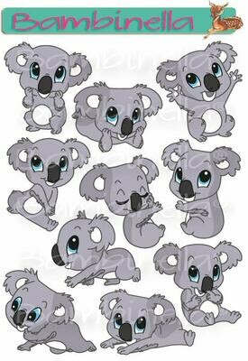Stickerparade – Koala - 10 Sticker