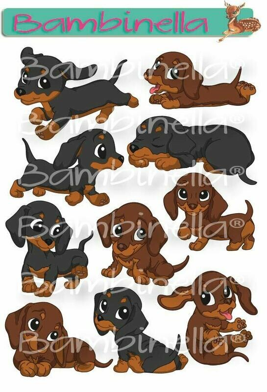 Stickerparade – Dackel- 10 Sticker Stickerparade – Dackel- 10 Sticker