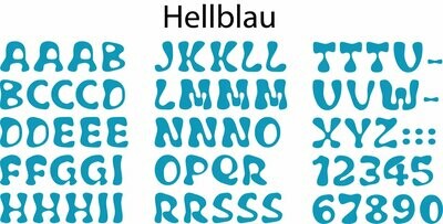 Bügelbild Bügelbuchstaben - ABC aus Velour