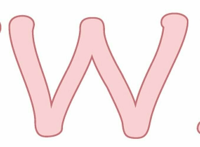 Bügelbild Buchstabe aus Velour - rosa Bügelbild Buchstabe aus Velour - rosa