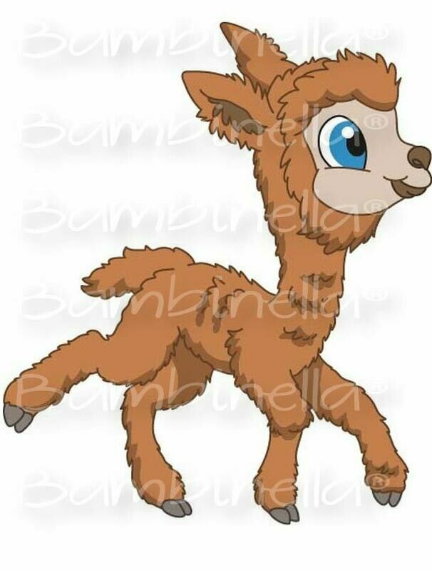 Bügelbild Velour/Flock Bügelapplikation: Alpaca Bügelbild Velour/Flock Bügelapplikation: Alpaca