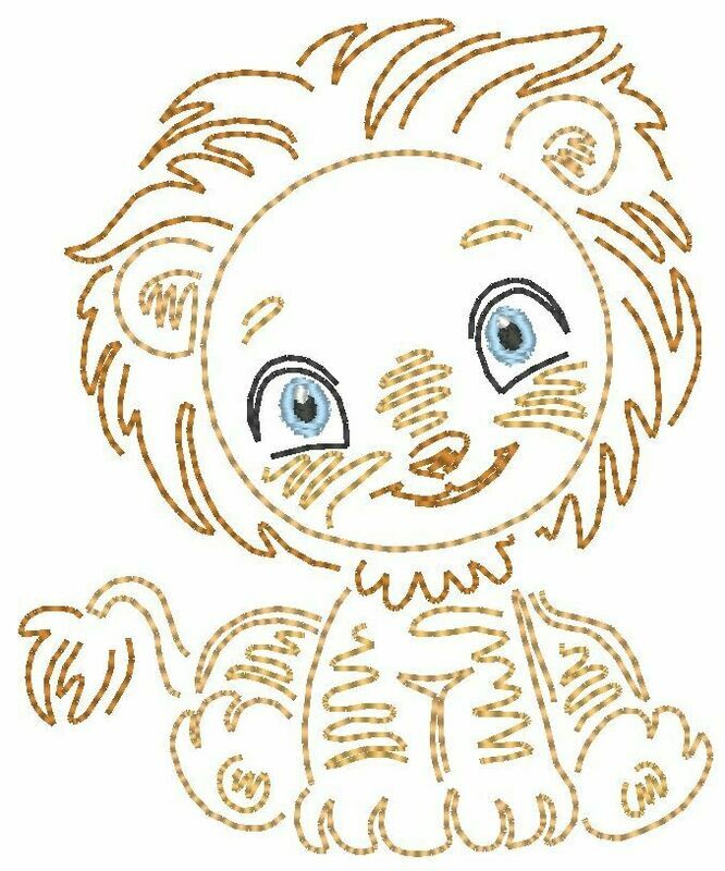 Stickdatei - Löwe 10x10cm