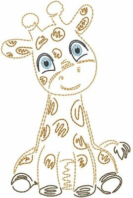 Stickdatei - Giraffe 10x10cm
