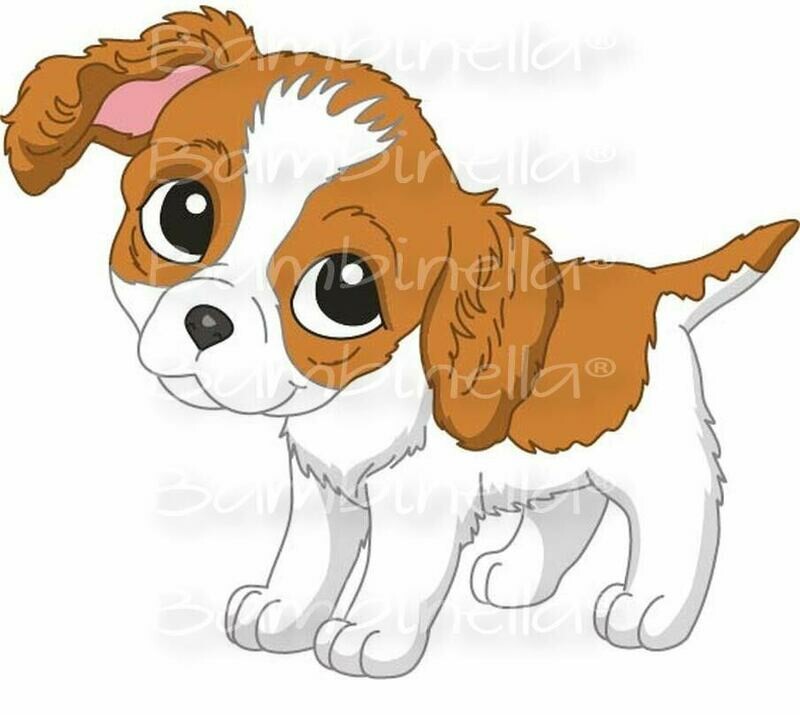 Bügelbild Velour/Flock Bügelapplikation - Motiv: Hund Cavalier King Charles Spaniel Bügelbild Velour/Flock Bügelapplikation - Motiv: Hund Cavalier King Charles Spaniel