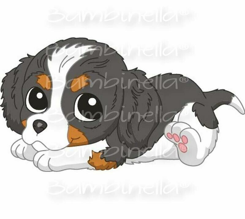 Bügelbild Velour/Flock Bügelapplikation - Motiv: Hund Cavalier King Charles Spaniel Bügelbild Velour/Flock Bügelapplikation - Motiv: Hund Cavalier King Charles Spaniel