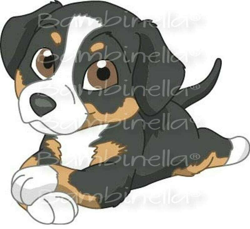 Bügelbild Velour/Flock Bügelapplikation - Motiv: Hund Entlebucher Sennenhund Bügelbild Velour/Flock Bügelapplikation - Motiv: Hund Entlebucher Sennenhund