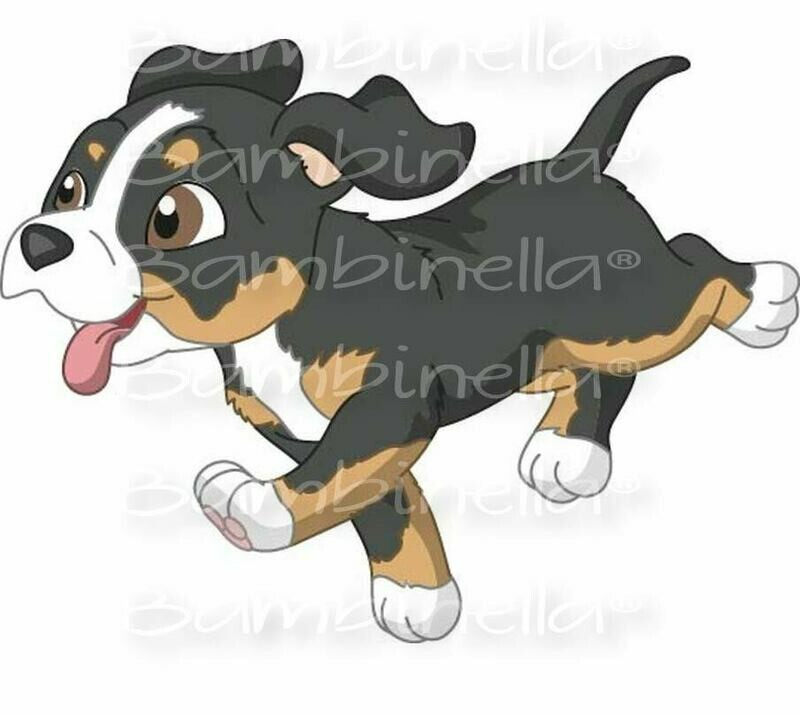 Bügelbild Velour/Flock Bügelapplikation - Motiv: Hund Entlebucher Sennenhund Bügelbild Velour/Flock Bügelapplikation - Motiv: Hund Entlebucher Sennenhund
